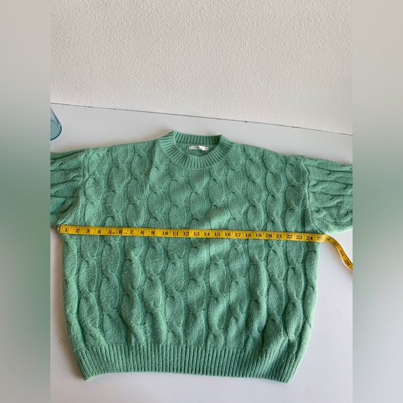 Linn33Sunny Online Apparel‎ Wool blend sweater, soft mint green, Small womens - Picture 7 of 9